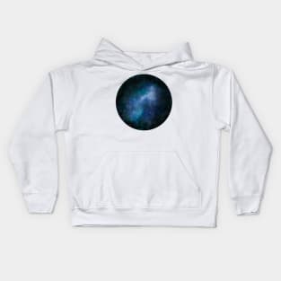 Blue galaxy Kids Hoodie